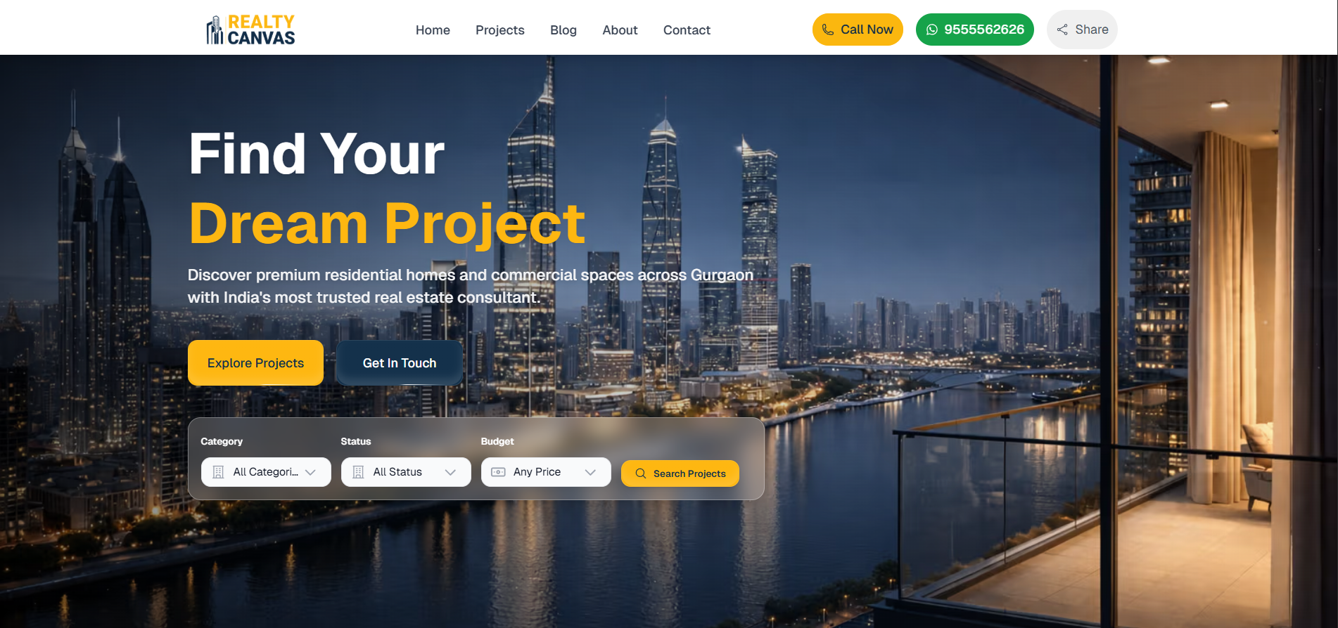 RealtyCanvas website