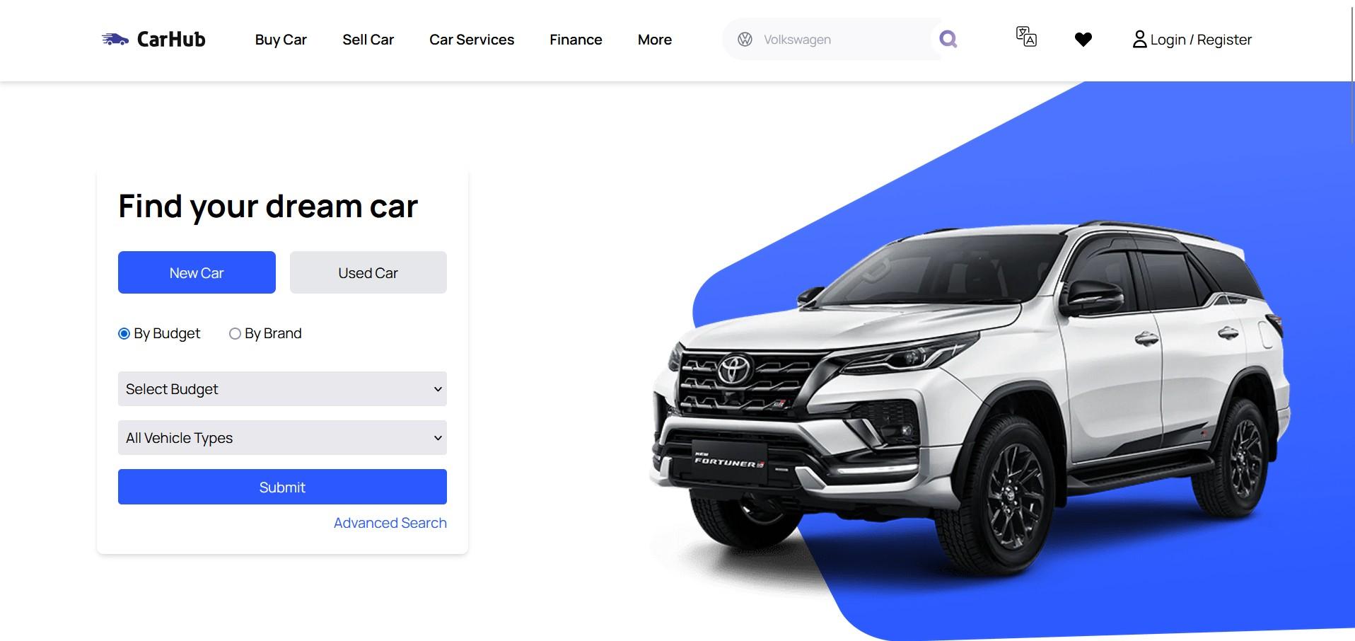 Carhub interface