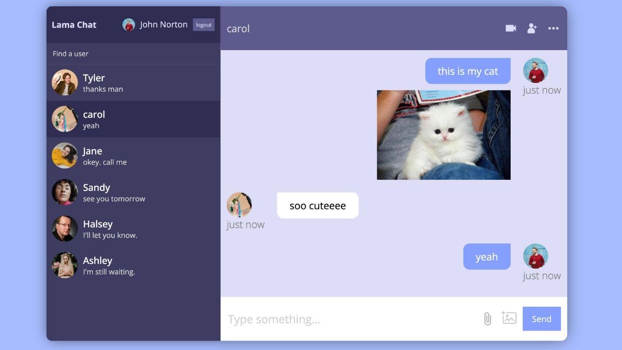 Chat App interface